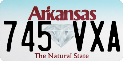 AR license plate 745VXA