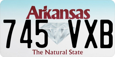 AR license plate 745VXB
