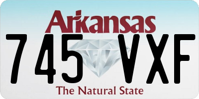 AR license plate 745VXF