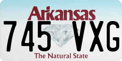 AR license plate 745VXG