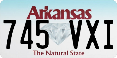 AR license plate 745VXI