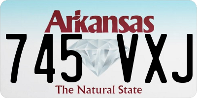 AR license plate 745VXJ