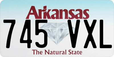 AR license plate 745VXL
