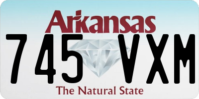 AR license plate 745VXM