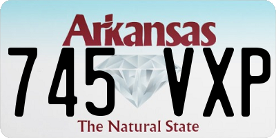 AR license plate 745VXP
