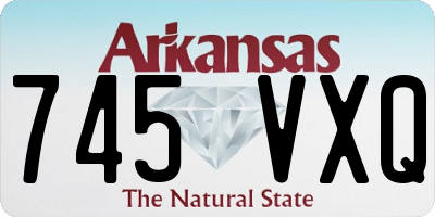 AR license plate 745VXQ