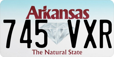 AR license plate 745VXR