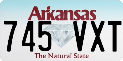 AR license plate 745VXT