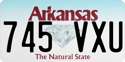 AR license plate 745VXU