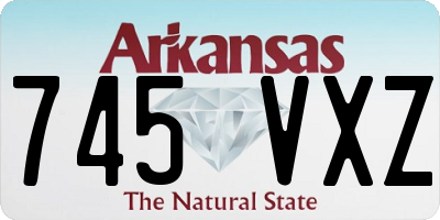 AR license plate 745VXZ