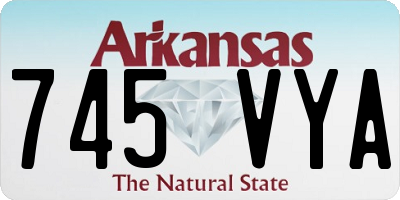 AR license plate 745VYA