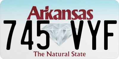 AR license plate 745VYF