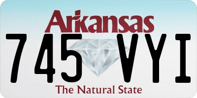 AR license plate 745VYI