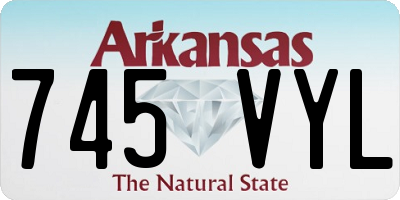 AR license plate 745VYL