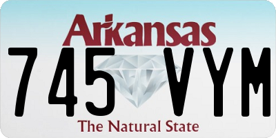 AR license plate 745VYM