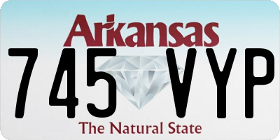 AR license plate 745VYP