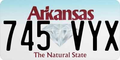 AR license plate 745VYX