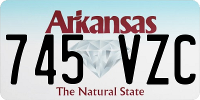 AR license plate 745VZC