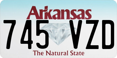 AR license plate 745VZD