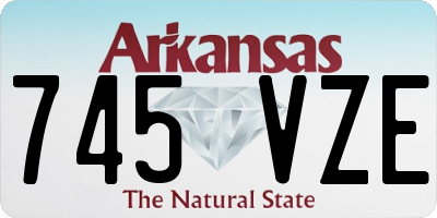 AR license plate 745VZE