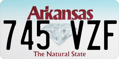 AR license plate 745VZF