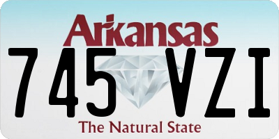 AR license plate 745VZI