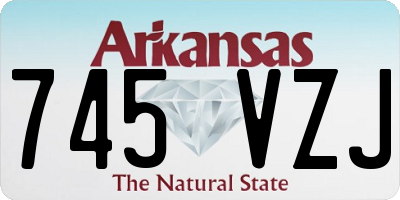AR license plate 745VZJ