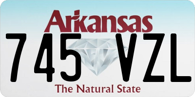 AR license plate 745VZL