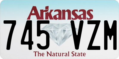 AR license plate 745VZM