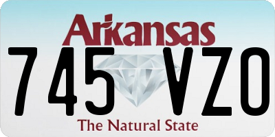 AR license plate 745VZO