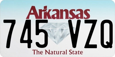 AR license plate 745VZQ
