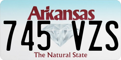 AR license plate 745VZS