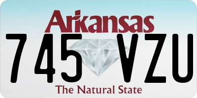 AR license plate 745VZU