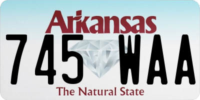AR license plate 745WAA