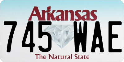 AR license plate 745WAE