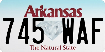 AR license plate 745WAF
