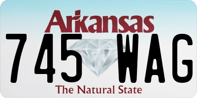 AR license plate 745WAG