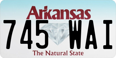 AR license plate 745WAI