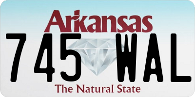 AR license plate 745WAL