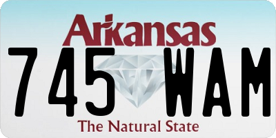 AR license plate 745WAM