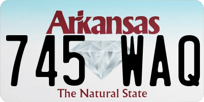 AR license plate 745WAQ