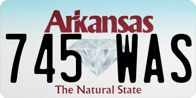 AR license plate 745WAS