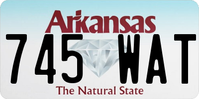 AR license plate 745WAT