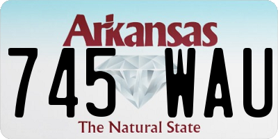 AR license plate 745WAU