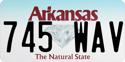 AR license plate 745WAV