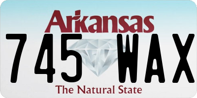 AR license plate 745WAX