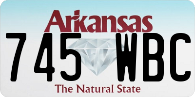AR license plate 745WBC