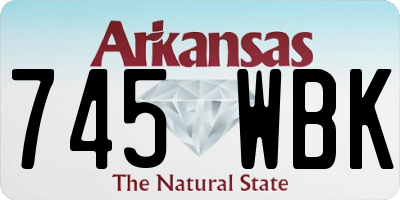 AR license plate 745WBK