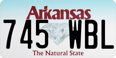 AR license plate 745WBL