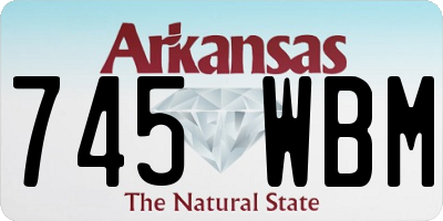 AR license plate 745WBM